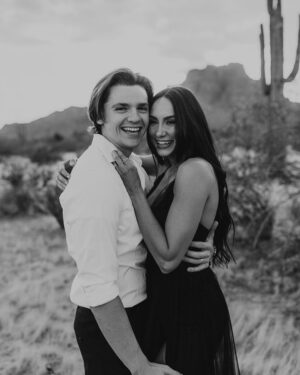Joel Courtney Instagram - Happy Birthday my love @joel_courtney 🎉🖤 thank you for being the best husband and friend a girl could ever ask for. I feel so lucky that I get to live life daily with such a incredible person. Love you bug, let’s celebrate!