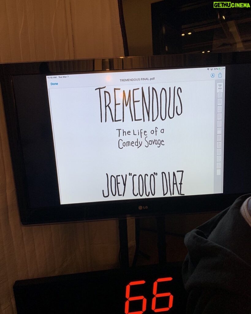 Joey Diaz Instagram - Finishing up the audio book….. Tremendous…. April 23rd…. Amazon.com….. Have a great day