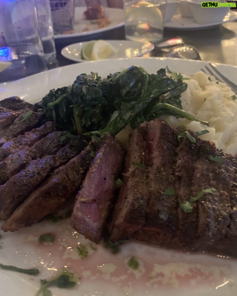 Joey Diaz Instagram - Wagyu NY Strip and Spinach… Cuzin’s in Marlboro…. Tremendous! My Balls are tingling as we speak…… love ya