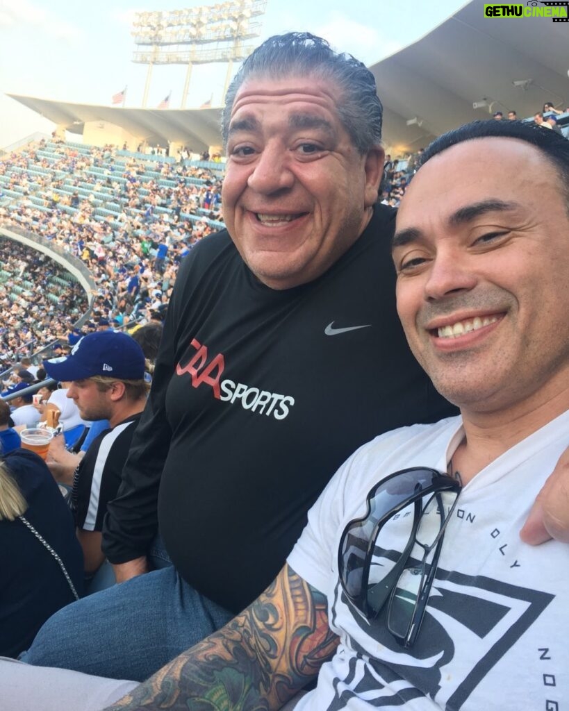 Joey Diaz Instagram - Throwback pic….. my brother Eddie and I at a Dodger game