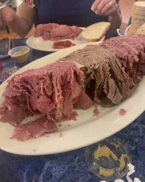 Joey Diaz Instagram - The Brisket, Corned beef, pastrami platter at Harolds in Edison……. Tremendous!!!