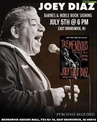 Joey Diaz Instagram - There you go…. Wednesday night at Barnes and Noble East Brunswick…. 6pm… Thank you
