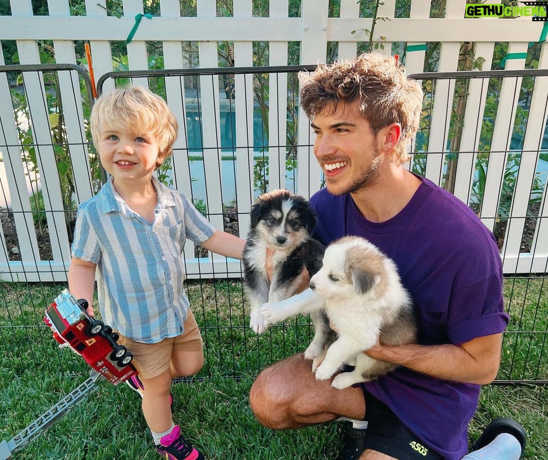 Joey Graceffa Instagram - Flynn out here making me wanna foster a human baby next π₯Ίπ