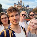 Joey Graceffa Instagram - somehow they are still my friends even if i make their lives hell in minecraft 😇 Disneyland