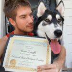 Joey Graceffa Instagram - my Moony turns 1 today and he graduated puppy school 🥳🎉 now it’s time for him to get a job 👁👁