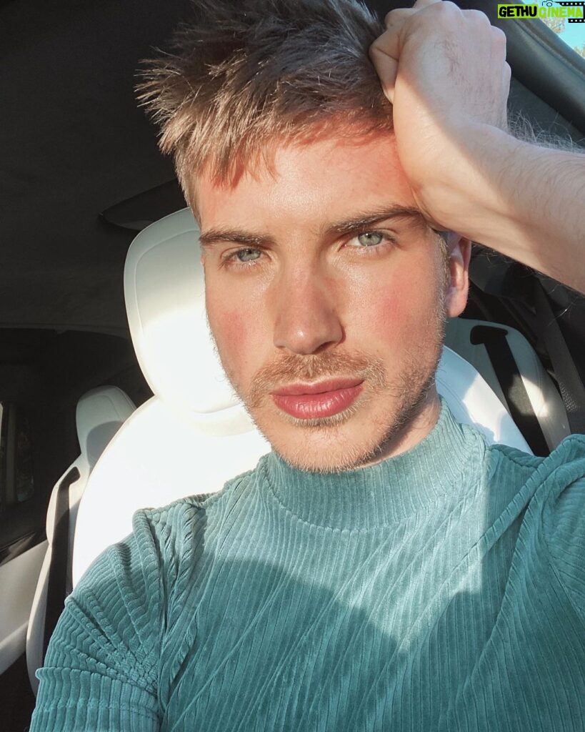 Joey Graceffa Instagram - *me sitting in my Tesla outside* I love the outdoors 🌞