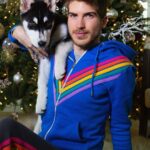 Joey Graceffa Instagram - This Christmas, we ARE the gift 🎄 The new @crystalwolf holiday collection collab with @misterpreda is HERE! 🌈 You can now shop the iconic hoodie and sweats that we shared when we first started dating! If you know, you know! Enjoy 20% sitewide and bundles of the new hoodie & sweats include a mystery box with 3 free items, shop while they last! Link in bio ❤️