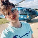 Joey Graceffa Instagram - Don’t know what’s crazier my hair... or me conquering one of my biggest fears! 🚁 What’s one of your biggest fears? 🤔