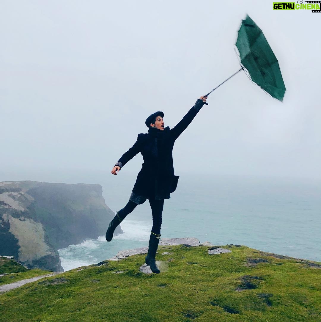 Joey Graceffa Instagram - So skinnTy I almost blew away 💨☂️😞 Cliffs of Moher Experience