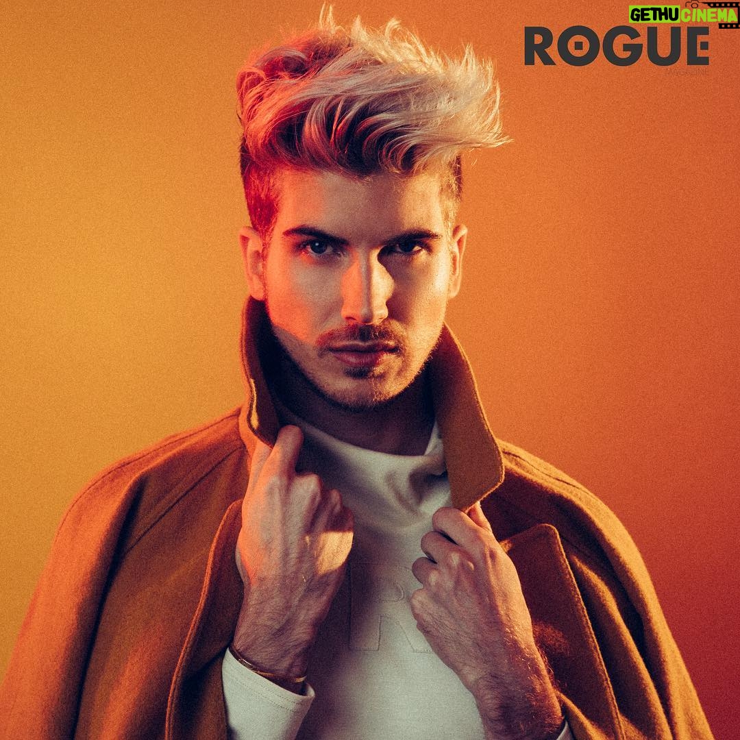 Joey Graceffa Instagram - HE’S BACK!!! 🦁I’ve missed you guys so much! Thanks for letting me take some time to heal! 🧡 Also the issue of @roguemagazine I’m in is out now! Go check it out! 📸@selashiloniphoto 👕@justinlynnstyling 💄@cescadarling