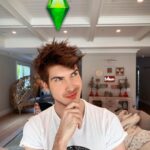 Joey Graceffa Instagram - GUYS! The new @thesims expansion “Get Famous” came out and it’s so much fun! Also… notice anyone familiar in the new Sims 4 Get Famous expansion trailer?! #ts4getfamous #ad