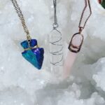 Joey Graceffa Instagram - So excited to share my new crystal necklace babies with you guys! Shop now at @crystalwolf! 🎉 We decided to bring back two past favs and created the new REBELS arrowhead necklace, shop now! LINK IN BIO 🔮