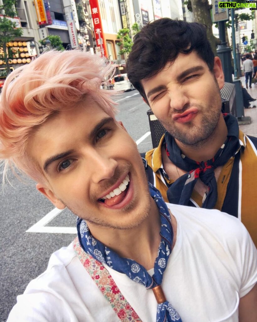 Joey Graceffa Instagram - Celebrated 4 years together yesterday! ❤️👬Time truly flies by when you’re in love! Also very much missing Japan 🇯🇵 @mo_tokyo can we come stay with you again?! Mandarin Oriental, Tokyo マンダリン オリエンタル 東京