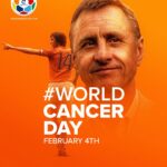 Johan Cruijff Instagram - February 4th, a day to remember Johan and raise awareness about cancer. 🎗 #WorldCancerDay #14forever #CruyffLegacy
