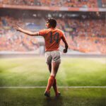 Johan Cruijff Instagram - 75 years of Johan Cruyff, the man who changed the world through football. #CruyffLegacy ❤️🙏 14 Forever