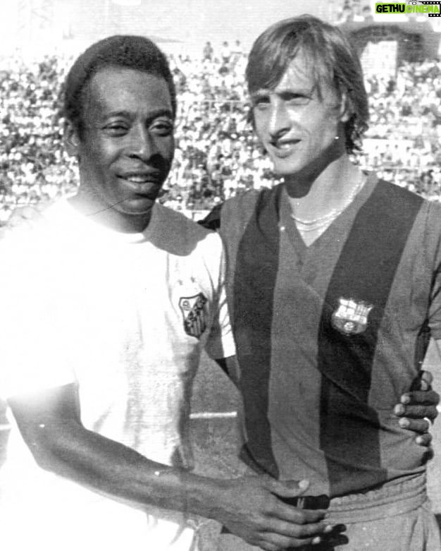 Johan Cruijff - 114.3K Likes - Happy 82th birthday to @pele! 🇧🇷