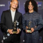 Johan Cruijff Instagram - Congratulations to @xavisimons and @esmeebrugts for winning the Johan Cruyff Award for Dutch Talent of the Year 2022/23! Gefeliciteerd! #CruyffLegacy