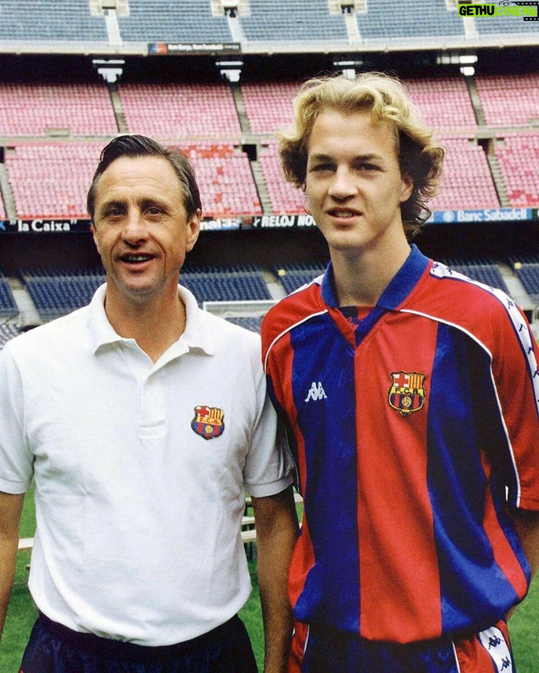 Johan Cruijff - 301.5K Likes - 🔙 #TBT to remember Johan at @fcbarcelona in the week that the countdown to Barça's 125th anniversary has just begun.
Happy 124th Anniversary, @fcbarcelona. 🎂
#CruyffLegacy