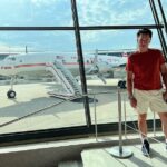 John Barrowman Instagram - It’s Throwback Saturday and we’re flying TWA! This is the Eero Saarinnen TWA terminal at JFK - Now converted to a fabulous retro hotel. @scottmale #lgbtqia #jfk #retro #airline #twa Sayville Ferry Service