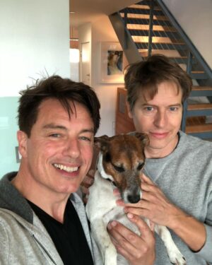 John Barrowman Instagram - My husband will hate me for telling you this but today April 2nd he turns 60. Wish him a happy birthday.  @scottmale and enjoy these pictures. Jb 
.
.
#love #husband #lgbtqia #lgbtq #60 #happybirthday #husband #palmsprings #young #stud