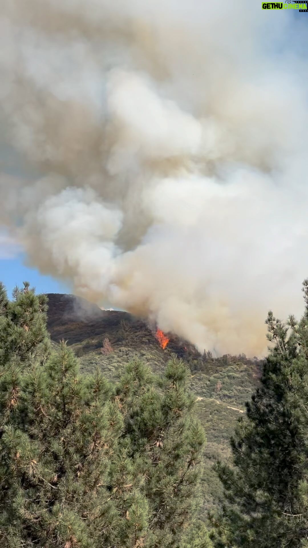 John Barrowman Instagram - Fire in the San Bernadino mountains. Getting bigger and spreading. We saw it begin as we were coming down from Lake Arrowhead. San Bernardino County, California