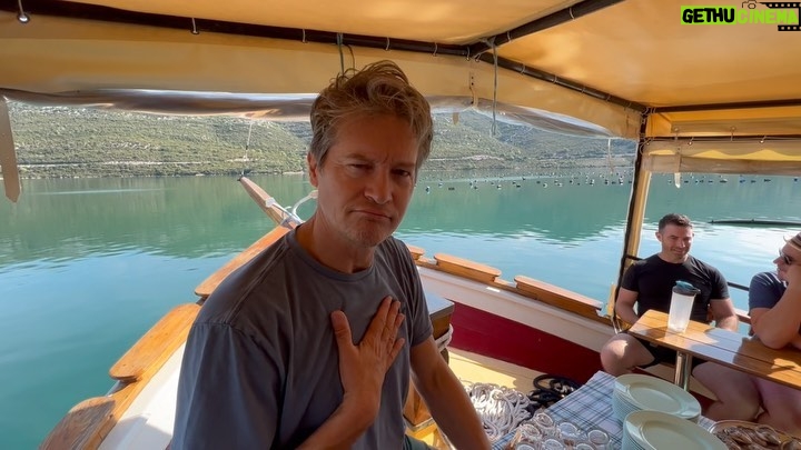 John Barrowman Instagram - Fresh Oysters from sea to plate to palate, delicious. . . #iamoutbound🏳️🌈 #lgbtqia #travel #croatia #husband #foodie #vacation #yachtlife @scottmale @outbound_travel Ston