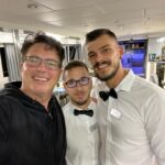 John Barrowman Instagram - Our crew looking after us on our Yacht. @mk_buljat @boris.orlovic always nice to find Arrow fans worldwide. . . #travel #iamoutbound #dubrovnik #cruise #arrow @outbound_travel #gaytravel 𝐃𝐔𝐁𝐑𝐎𝐕𝐍𝐈𝐊 𝐎𝐋𝐃 𝐓𝐎𝐖𝐍