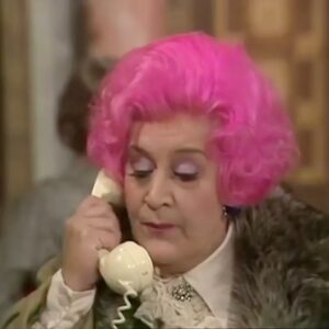 John Barrowman Instagram - Classic Mollie Sugden #areyoubeingserved 

Ah the 1970’s! It’s a 
Double Entendre
Said with a straight face. That’s Comedy. 
.
.
Repost from @camp.o.rama 

#molliesugden #mrsslocombe #misterakbar #pussy #areyoubeingserved #johninman #imfree #1970stv #1970sitcoms #gracebrothers #departmentstore #nationaltreasure #comedygold #groundfloorperfumerystationaryandleathergoodswigsandhaberdasherykitchenwareandfoodgoingup #camp #campy #camporama #campclassic #misterhumphries #camptastic #campicon #comedylegend #captainpeacock #multicolouredhair #pinkhair