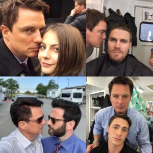 John Barrowman Instagram - Ten years ago our Arrow / DC journey began.  Malcolm Merlyn aka The Dark Archer took me to the loveable dark side. 
The cast, crew and production team will always remain family in my heart. 
Here is a photo dump of some pictures you may or may not have seen. Enjoy. 
Thanks fan family for the incredible journey 
JB 
M. Merlyn
The Dark Archer
.
.
#thecw #warnerbros #arrow #arrowverse #malcolmmerlyn #johnbarrowman #dc #dccomics #cw #fanfamily #lgbtq #lgbtqia