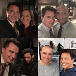 John Barrowman Instagram - Ten years ago our Arrow / DC journey began.  Malcolm Merlyn aka The Dark Archer took me to the loveable dark side. 
The cast, crew and production team will always remain family in my heart. 
Here is a photo dump of some pictures you may or may not have seen. Enjoy. 
Thanks fan family for the incredible journey 
JB 
M. Merlyn
The Dark Archer
.
.
#thecw #warnerbros #arrow #arrowverse #malcolmmerlyn #johnbarrowman #dc #dccomics #cw #fanfamily #lgbtq #lgbtqia