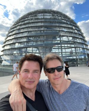 John Barrowman Instagram - Scott and I have been together for 28 years. 
Today we celebrate the ninth anniversary of our marriage in the State of California. 
More than ever it is important to be visible and vocal about love and freedom, as the Supreme Court and the Republican Party have an agenda to try to strip away our right to marry the one we love… 
.
.
#loveislove #marriageequality #humanrightscampaign #anniversary #family #vote #palmsprings #28 #9 #gay #saygay #gaycouples #lgbtq #lgbtqia #lgbtqiaplus #equalrights #love #freedom #scotland #england #wales #northernireland #usa #uk #doglover