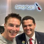 John Barrowman Instagram - "Kudos to @americanair for the outstanding service at Heathrow! 🌟 Despite a rough morning with delays and cancellations from a code share partner your staff especially Juan and Tas made us feel calm, comfortable and at home. Thanks for turning our travel experience around! #GreatService #Heathrow #lgbtqia #family #americanairlines #outstandingemployee @jcvelaszco24 Heathrow Airport