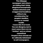 John Barrowman Instagram - @thesun @guardian . . #lgbtqia #love #gay #trans #allgenders #bully