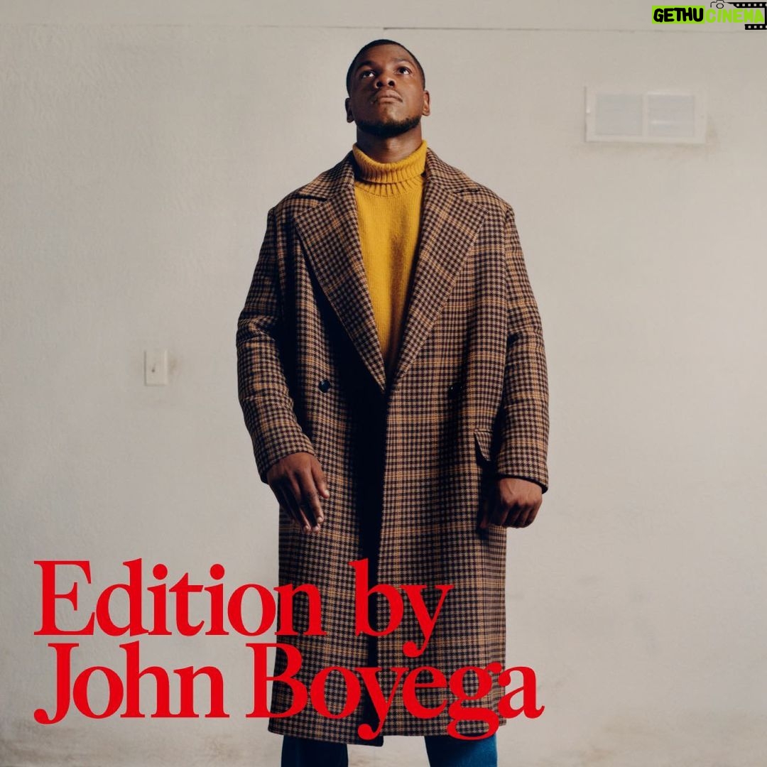John Boyega Instagram - 🔥Out now*: #EditionbyJohnBoyega, more sustainable menswear. Let's change for those coming after us. #HMMan