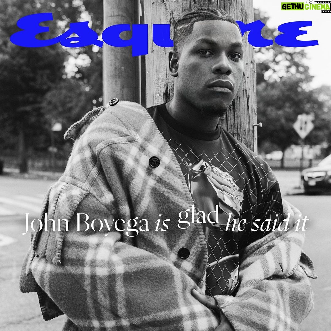 John Boyega Instagram - Fashion and expression go hand in hand @esquire Editor in Chief: @michaeljsebastian Photographer: @photodre Stylist: @taylor__mcneill Groomer: @paintedbyjeremy Barber: @barberbyblood Design Director: @rw3ll Visuals Director: @justinsoneill Executive Producer, Video: @dorennanew Executive Director, Entertainment:@randipeck
