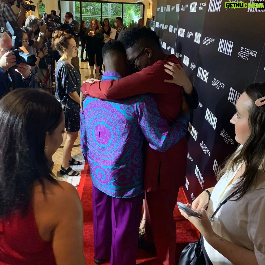 John Boyega Instagram - There was so much love in the room last night! Continuously grateful for the support from my amazing co-stars and crew! BREAKING is out this Friday. ❤️ Los Angeles, California