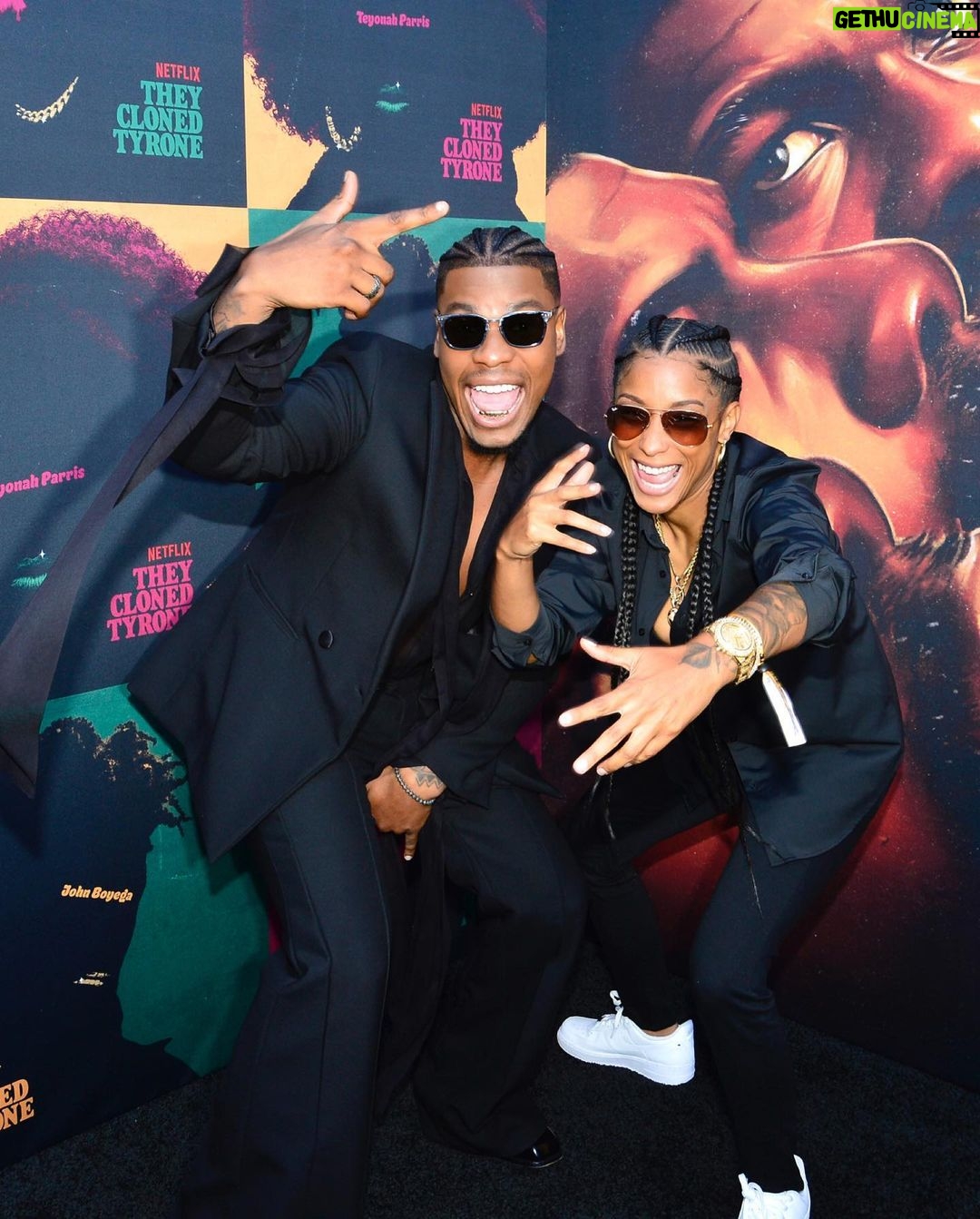 John Boyega Instagram - The black carpet was lit with my family and friends ! 🔥 #Theyclonedtyrone on @netflix July 21st!