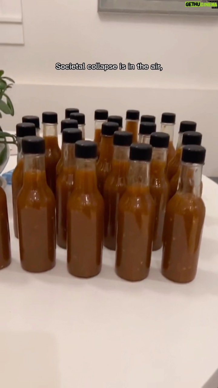 John Green Instagram - It’s time to make the secret family hot sauce, which fermented for four months.
