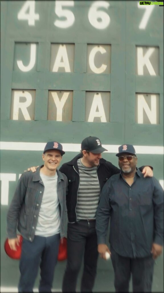 John Krasinski Instagram - Last week we had the greatest time bringing Jack Ryan to Boston! And just have to say a HUGE thank you to everyone at the @RedSox … for reminding us to keep our day jobs. Final season of Jack Ryan begins June 30th only on @PrimeVideo !