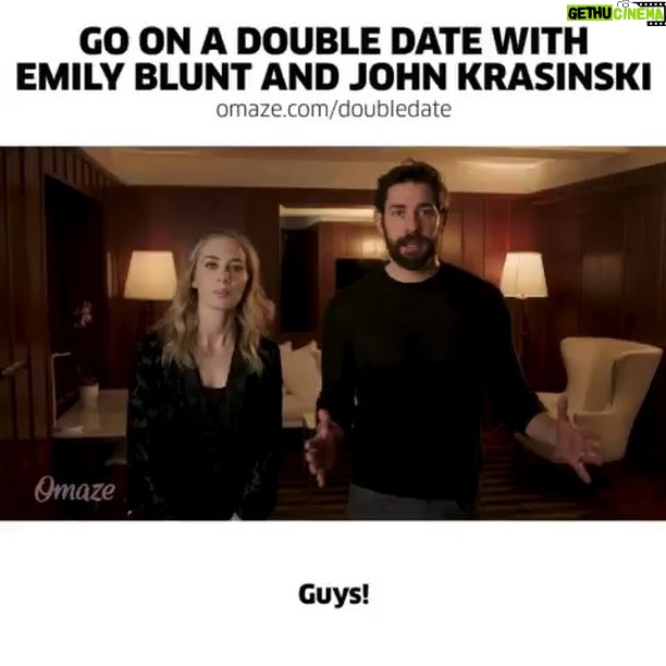 John Krasinski Instagram - Who has 4 thumbs and wants to double date? It’s your LAST CHANCE to hang with me & Emily-- to support Malala Fund. Enter through my bio link or at omaze.com/doubledate