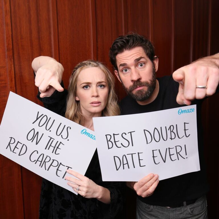 John Krasinski Instagram - Emily & I are so excited to invite you to go on a double date (friends welcome!) to our new movie, A Quiet Place! And it’s all to support Malala Fund. For your chance, click the link in my bio or go to omaze.com/doubledate