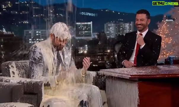 John Krasinski Instagram - Thank you @jimmykimmel ... Thank you. You always know how to treat your guests. Happy holidays everyone!