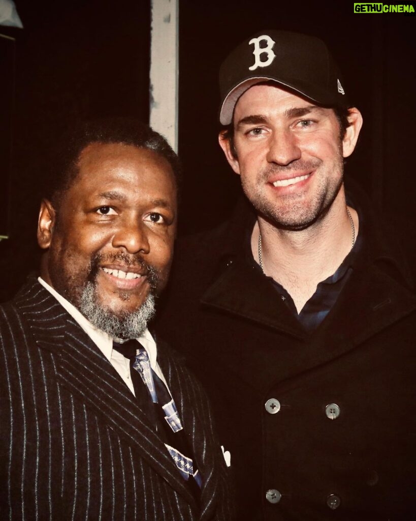 John Krasinski Instagram - Last night, so honored to see magic on stage by the phenomenal cast of @salesmanbroadway ! And somehow even more inspired by my dear friend @wendellpcg than ever. If you’re in NY, this is a play you do not want to miss! #DeathOfASalesman SalesmanOnBroadway.com