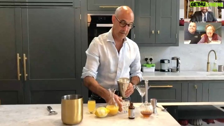 John Krasinski Instagram - On this week's episode of @somegoodnews, I brought my friends @marthastewart48 , @GuyFieri, @DavidChang, and #StanleyTucci to help me make some of YOUR famous recipes. Want to see what they made? Watch the full episode in my link in bio!