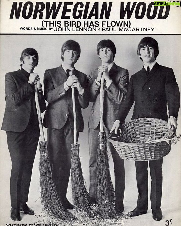 John Lennon Instagram - NORWEGIAN WOOD (THIS BIRD HAS FLOWN). 🔴 'Norwegian Wood' is my song completely. It was about a little affair I’d been having. I was very careful and paranoid because I didn't want my wife Cyn to know that there really was something going on outside of the household, so I was trying to be sophisticated in writing about an affair. But in such a smokescreen way that you couldn't tell whether it was real or it was another Beatle story. I don't know how I got to 'Norwegian Wood' - the actual title. It was the first sitar used on a pop record and I specifically asked George to play the sitar on the record. NORWEGIAN WOOD (THIS BIRD HAS FLOWN). I once had a girl Or should I say she once had me She showed me her room Isn't it good Norwegian wood She asked me to stay And she told me to sit anywhere So I looked around And I noticed there wasn't a chair I sat on a rug Biding my time drinking her wine We talked until two And then she said, 'It's time for bed' She told me she worked in the morning And started to laugh I told her I didn't And crawled off to sleep in the bath And when I awoke I was alone This bird had flown So I lit a fire isn't it good Norwegian wood