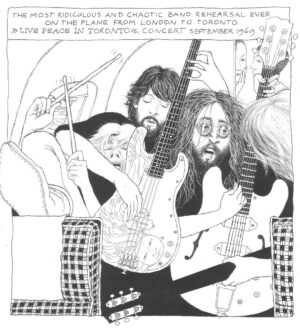 John Lennon Instagram - October 9th is John’s birthday. Thinking about him it makes me sad. The two of us have shared so many unforgetable experiences e.g. our concert in Toronto 69.

When John called me to join his new band, I didn't know that our first concert as the Plastic Ono Band was supposed to be in Toronto the next day. When I asked him how we were going to rehearse in this short time, he said: “No problem, we'll have at least 8 hours to rehearse.” I answered: “But the flight to Toronto takes 8 hours?” John answered: "That's exactly what I mean."

Graphic motif also available as art print AP 73 in the KV store.

#johnlennon #klausvoormann #voormann #thebeatles #beatles #plasticonoband