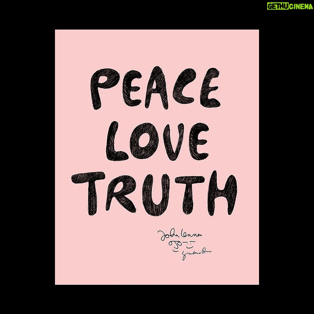 John Lennon Instagram - PEACE LOVE TRUTH posters in-store now