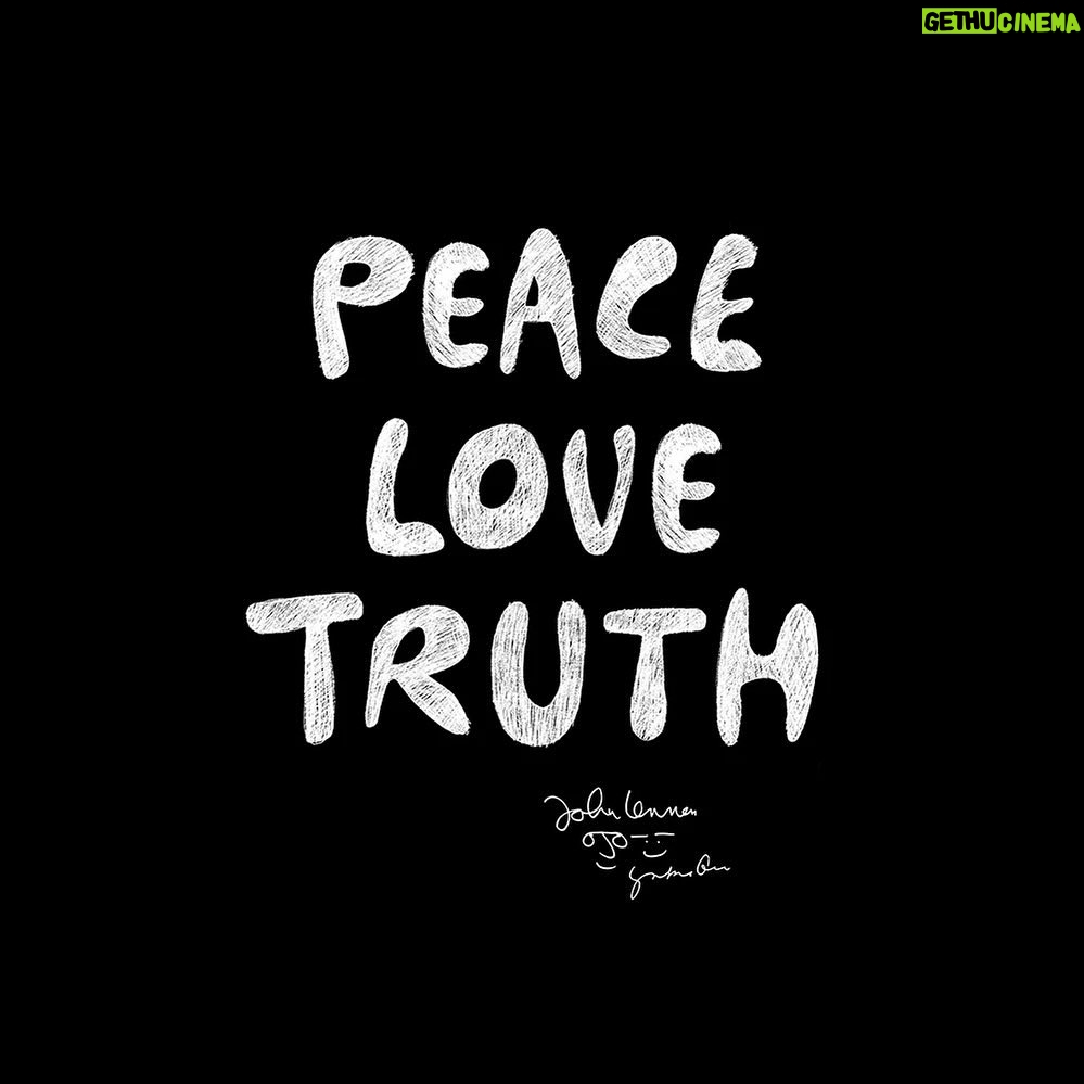 John Lennon Instagram - PEACE LOVE TRUTH posters in-store now