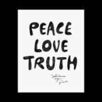 John Lennon Instagram - PEACE LOVE TRUTH posters in-store now