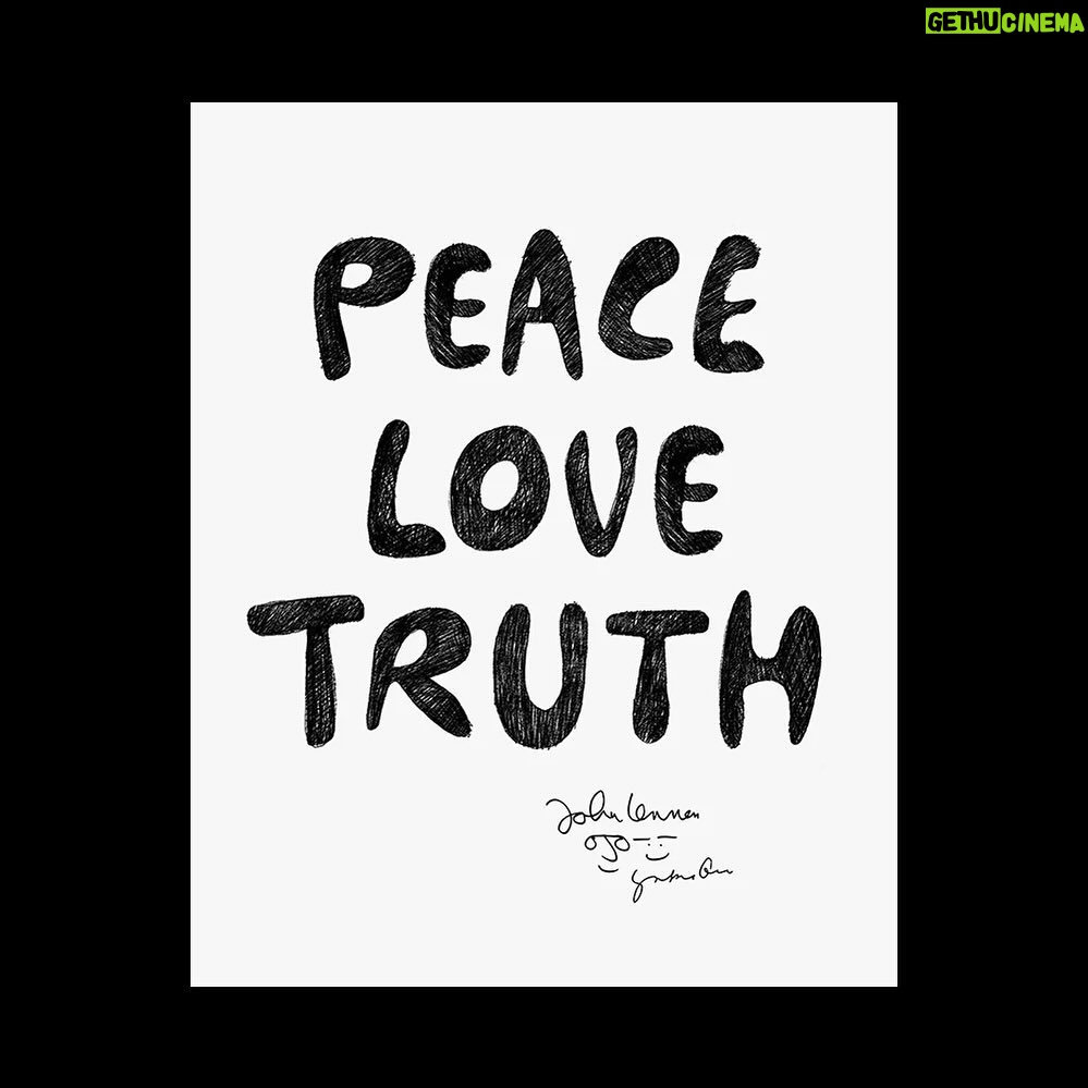 John Lennon Instagram - PEACE LOVE TRUTH posters in-store now